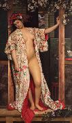 James Tissot Jeune Fille en Veste Rouege Young Woman in A Red Jacket (nn01) Spain oil painting artist